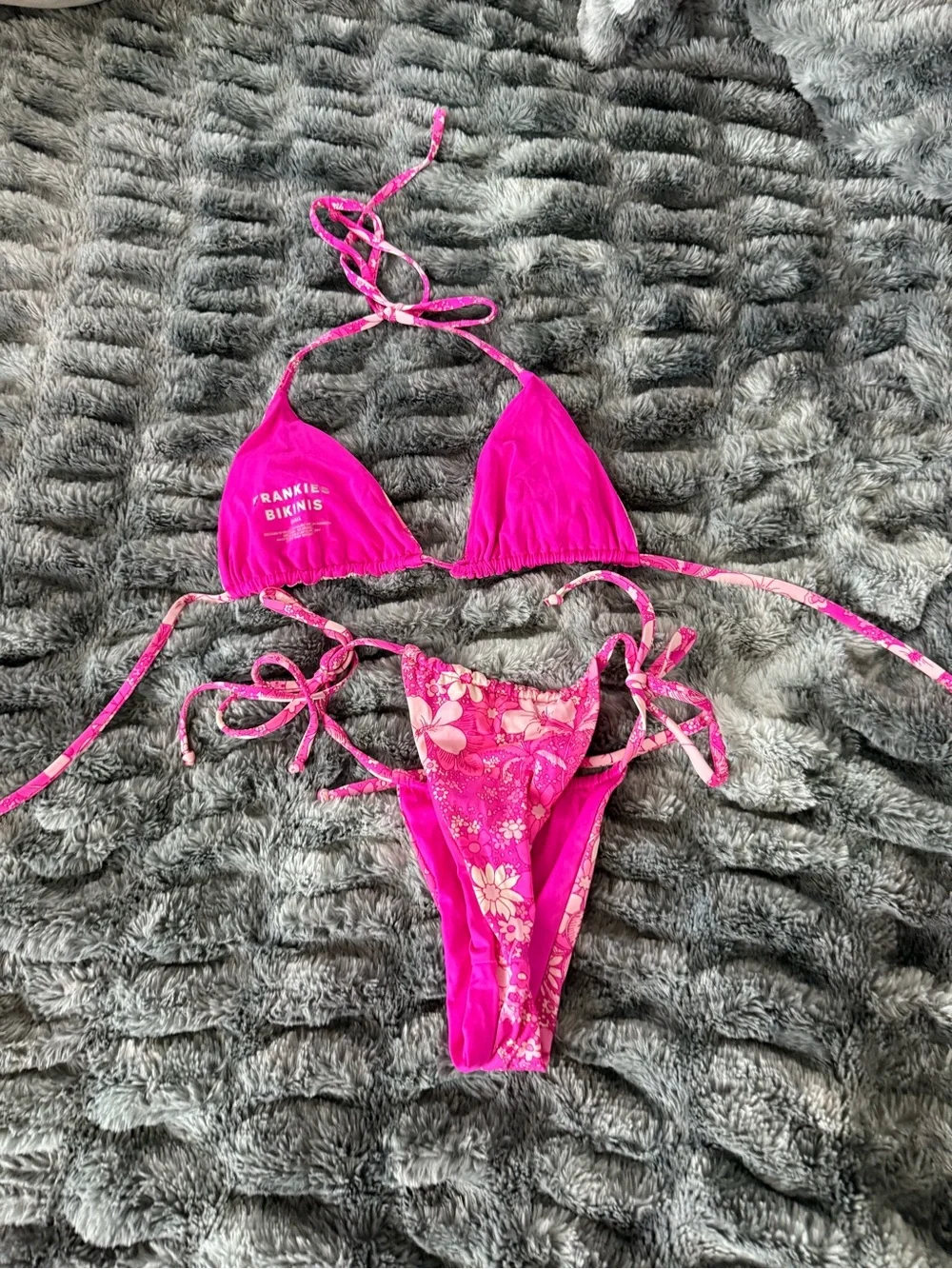 Frankie’s Bikinis Pink Tavi Bikini - Picture 4 of 6